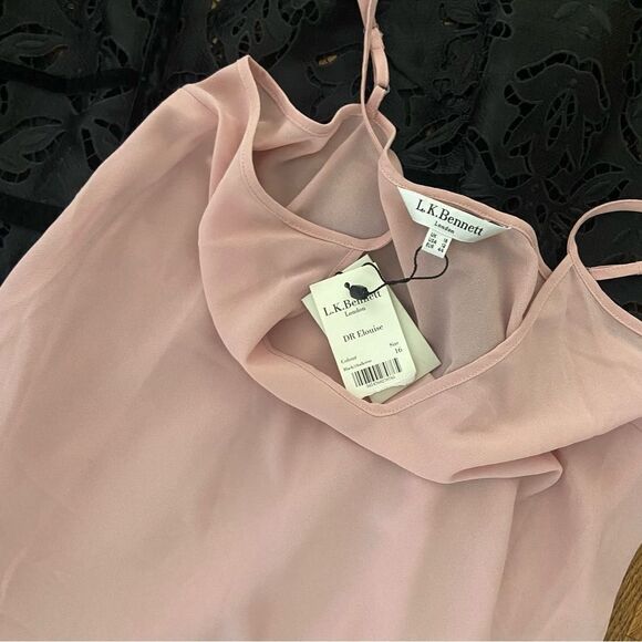 NWT New L.K. Bennett London Eloise black lace dress UK 16 US 12 - Picture 5 of 9